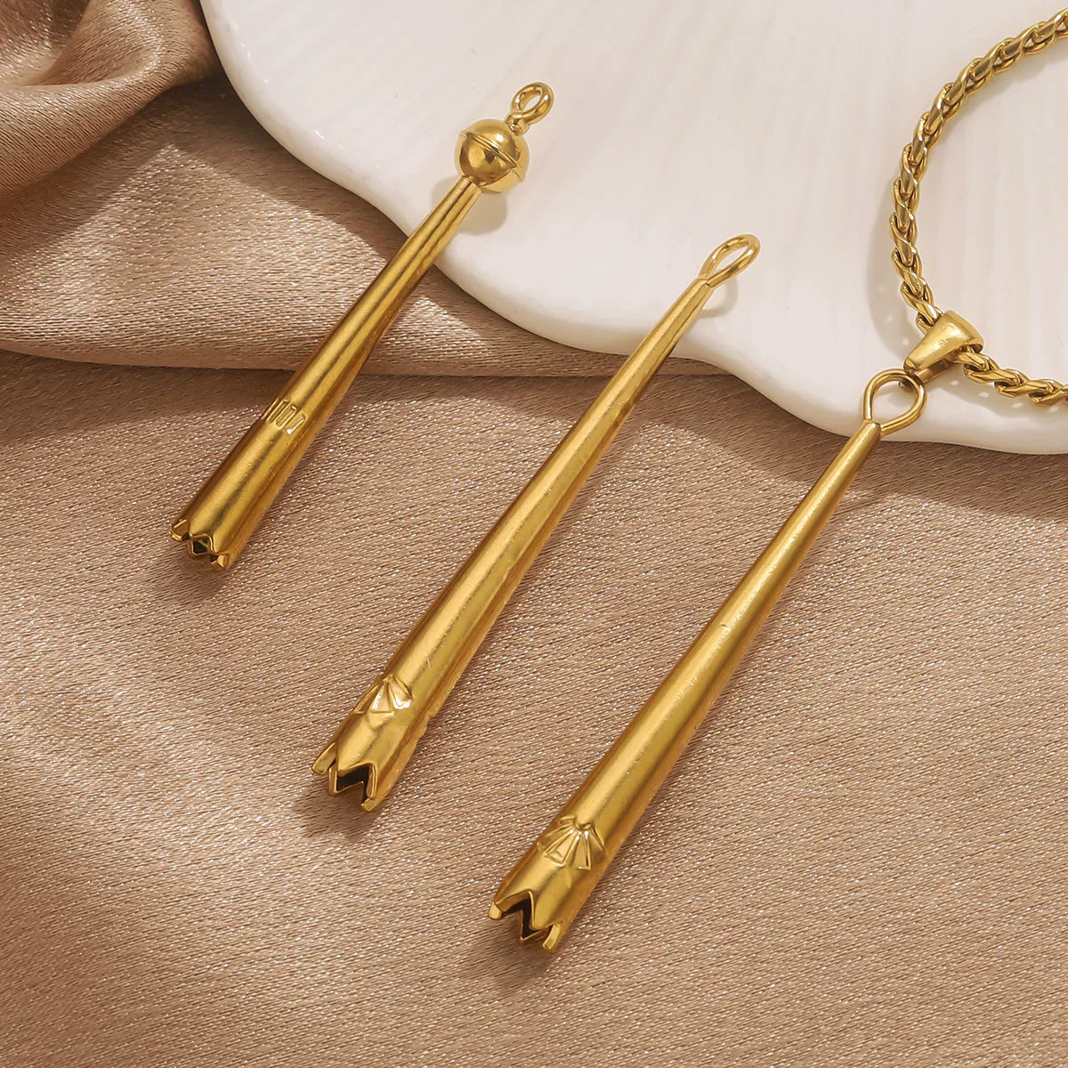 Sports Style Titanium Steel Long Pendant Jewelry Electroplated Stainless Steel Accessories - Image 2