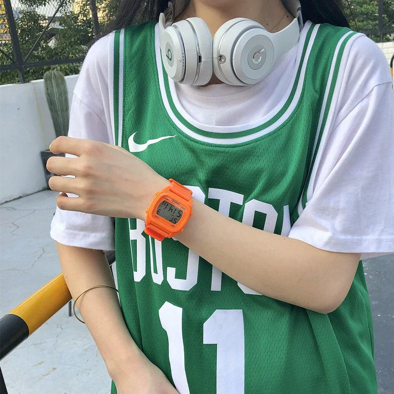 Sports Watch Plastic And Silicone Square Luminous Multifunctional Electronic - Image 5