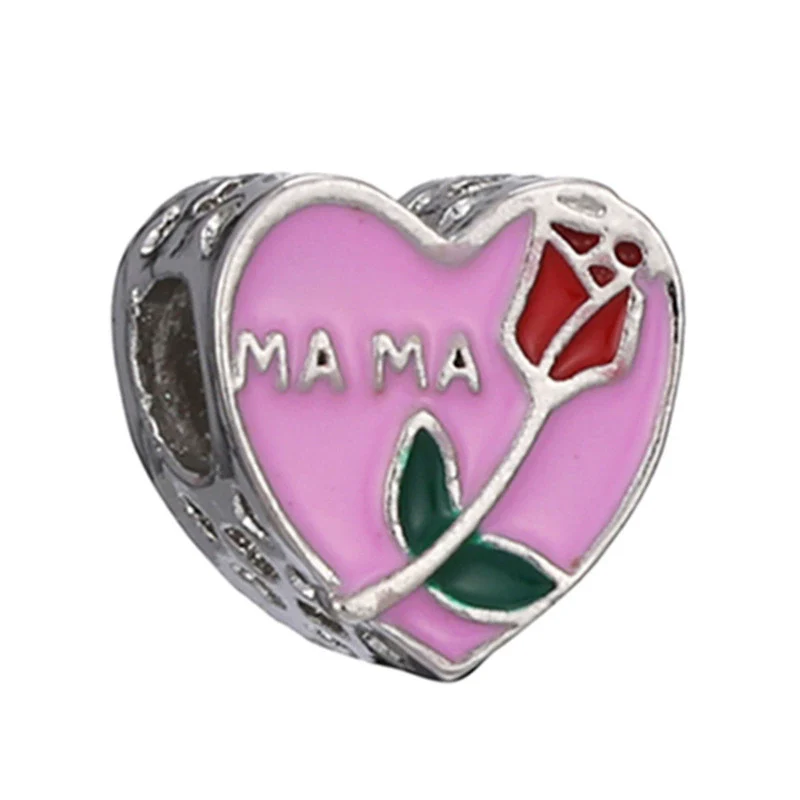 Spring Style Colorful Butterfly Plant Flower Crystal Beaded Pendant Metal Electroplated Totem Design Diy Bracelet Jewelry Accessories - Image 13