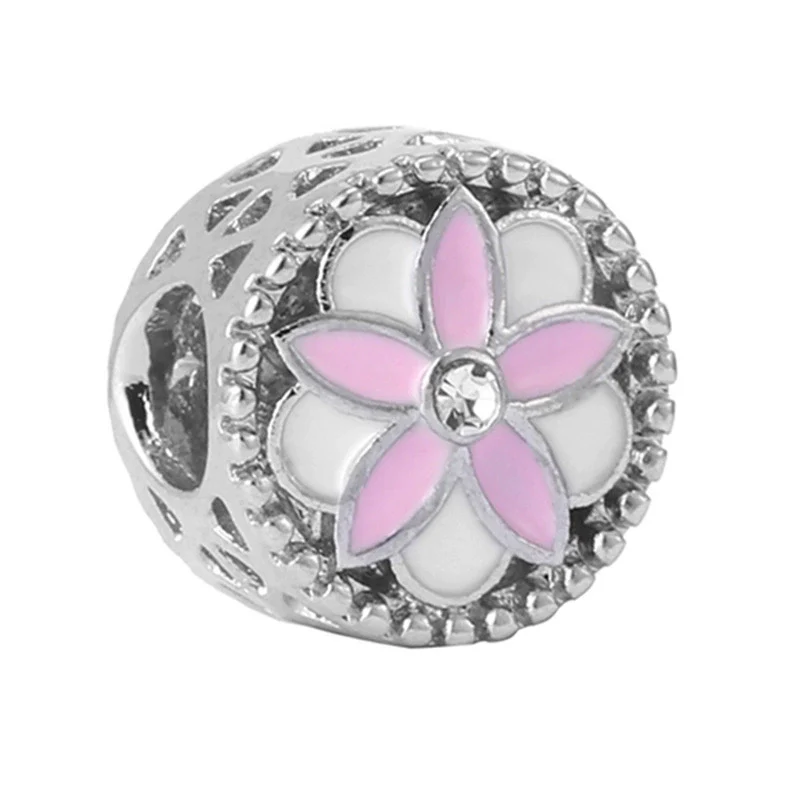 Spring Style Colorful Butterfly Plant Flower Crystal Beaded Pendant Metal Electroplated Totem Design Diy Bracelet Jewelry Accessories - Image 32