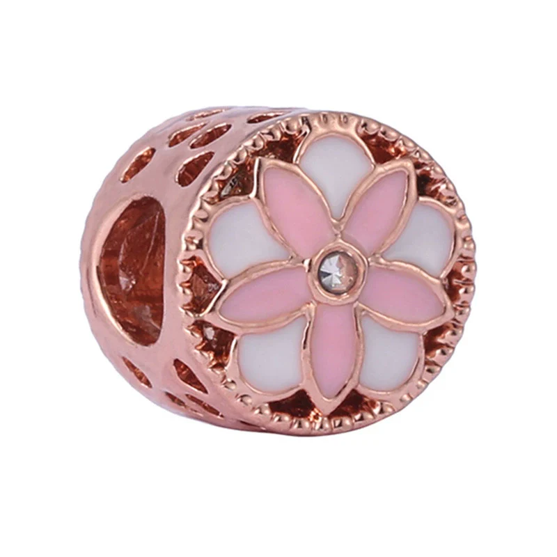 Spring Style Colorful Butterfly Plant Flower Crystal Beaded Pendant Metal Electroplated Totem Design Diy Bracelet Jewelry Accessories - Image 33