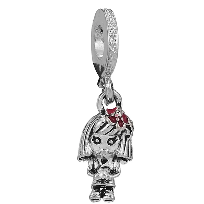 Spring Style Colorful Butterfly Plant Flower Crystal Beaded Pendant Metal Electroplated Totem Design Diy Bracelet Jewelry Accessories - Image 39