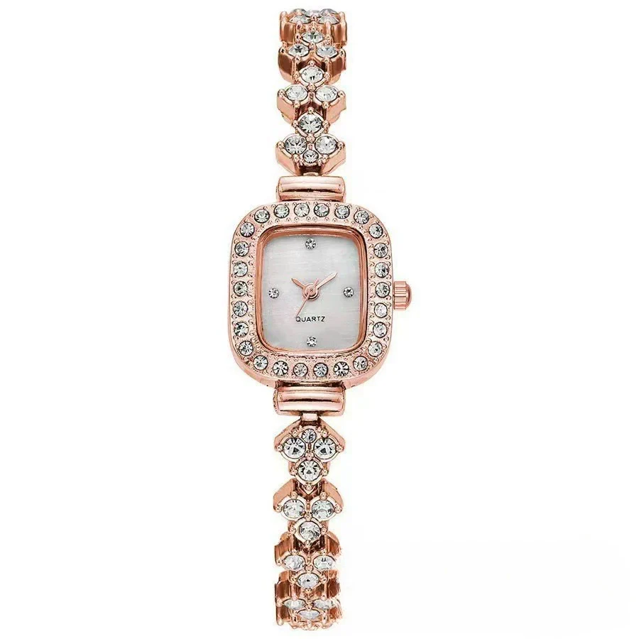 Square Alloy Women's Quartz Bracelet Watch Fashion Style Rectangular Dial - Image 4
