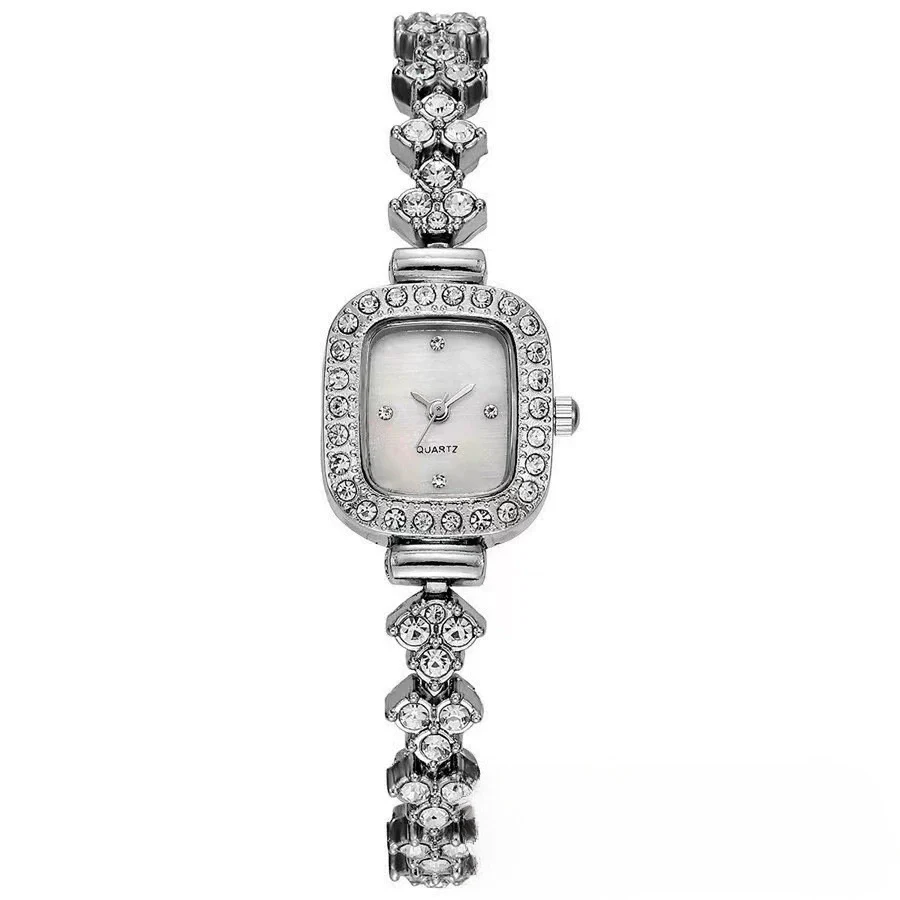 Square Alloy Women's Quartz Bracelet Watch Fashion Style Rectangular Dial - Image 7