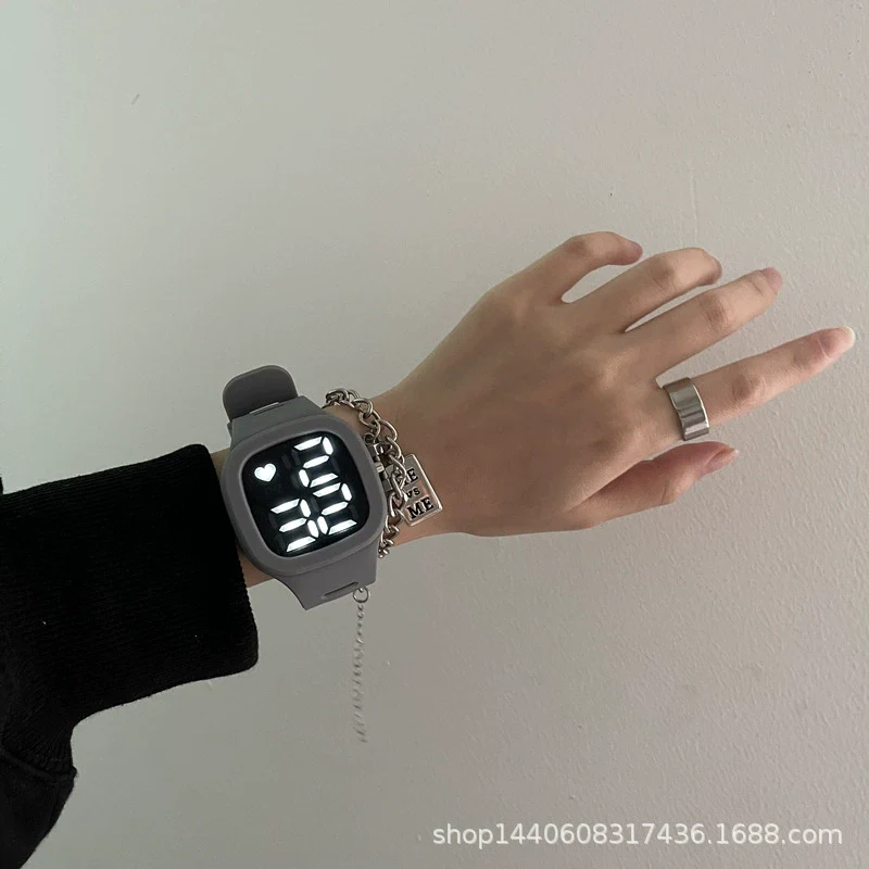 Square Luminous Multifunction Electronic Plastic Watch For Young Men And Women Casual Fashion Style - Image 4