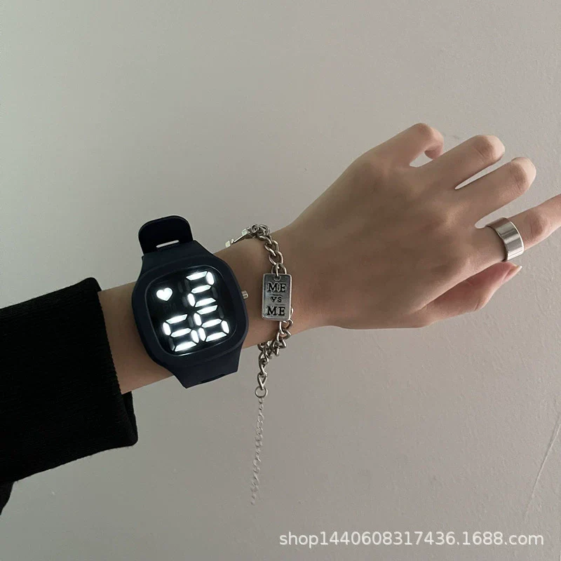 Square Luminous Multifunction Electronic Plastic Watch For Young Men And Women Casual Fashion Style - Image 7