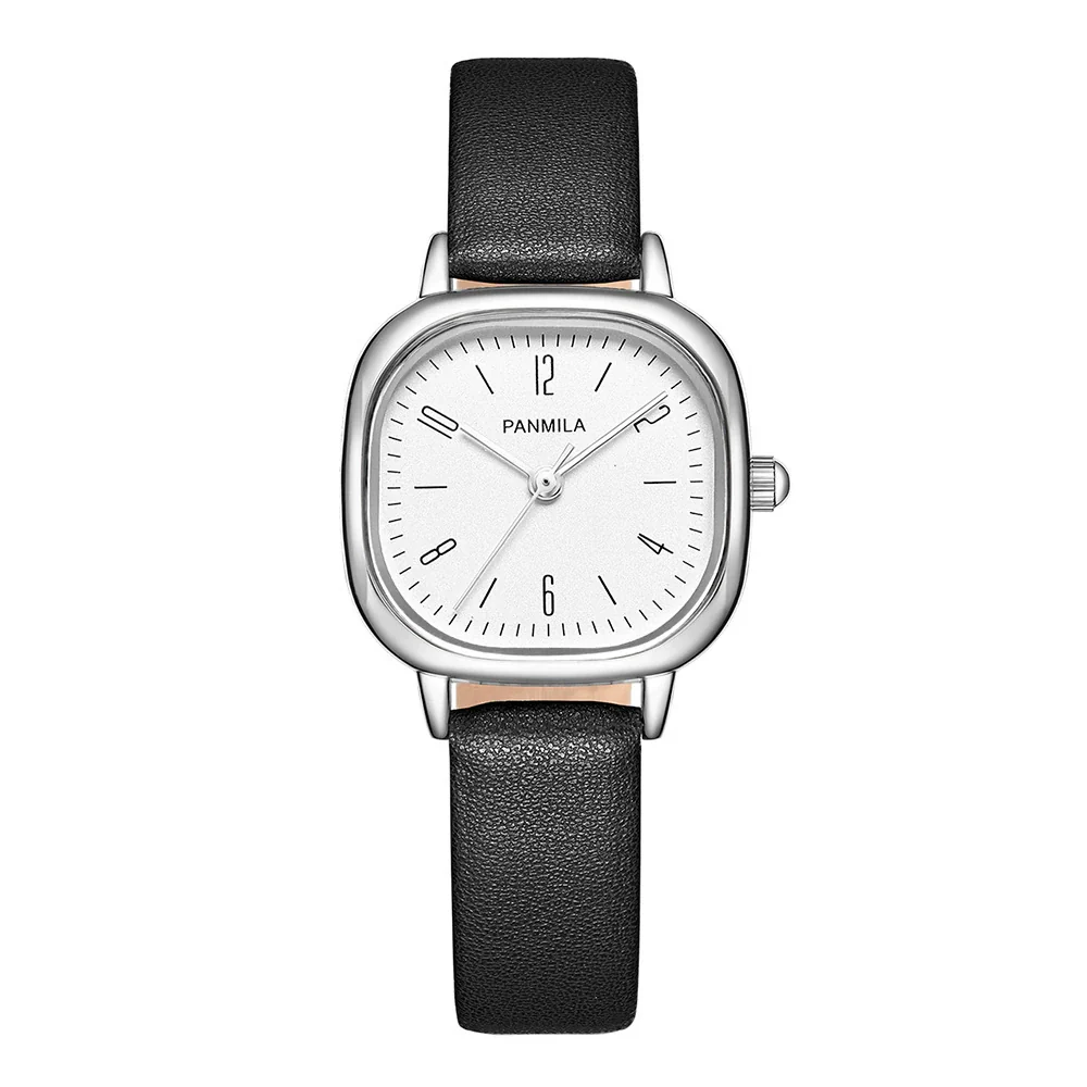 Square Women's Fashion Watch Alloy Case Pu Strap Mineral Strengthened Glass Mirror Rose Gold Clasp - Image 8