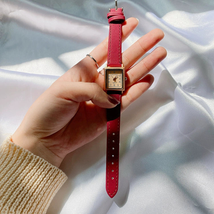 Square Women's Watch Alloy Case Ordinary Glass Mirror Thin Belt Small Dial Retro Leisure Style - Image 7