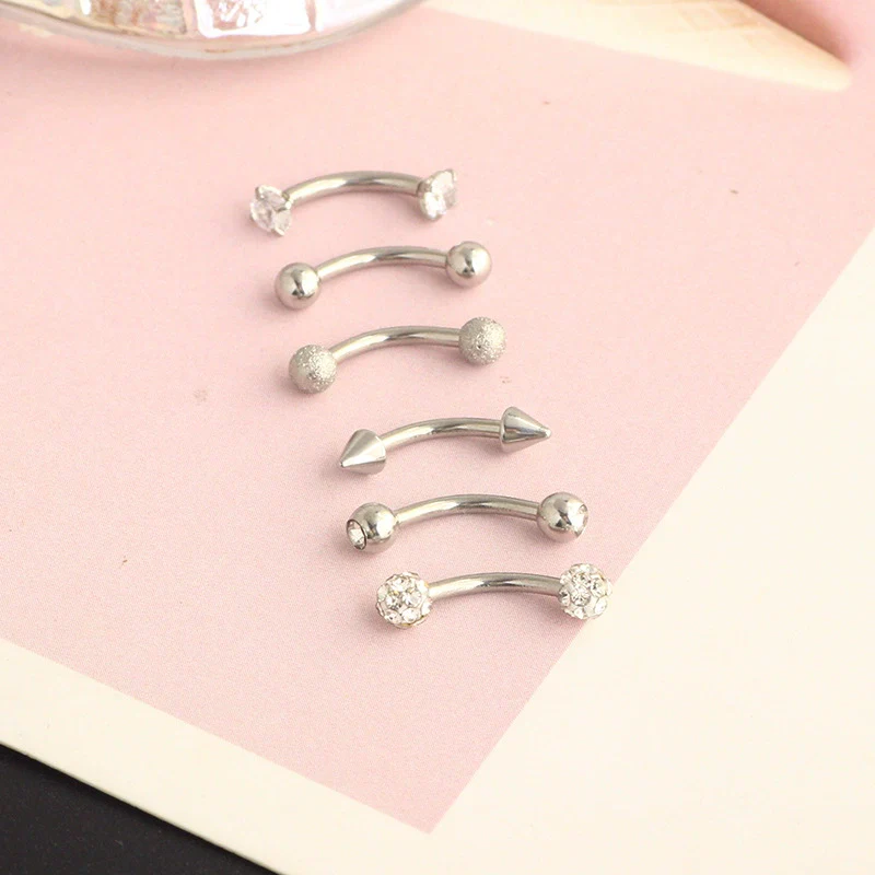 Stainless Steel 18K Electroplated The Crown Pattern Microinlaid Zircon Unisex Ear Nail Screw Ball Fashion Earrings - Image 5