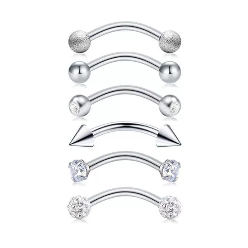 Stainless Steel 18K Electroplated The Crown Pattern Microinlaid Zircon Unisex Ear Nail Screw Ball Fashion Earrings - Image 7