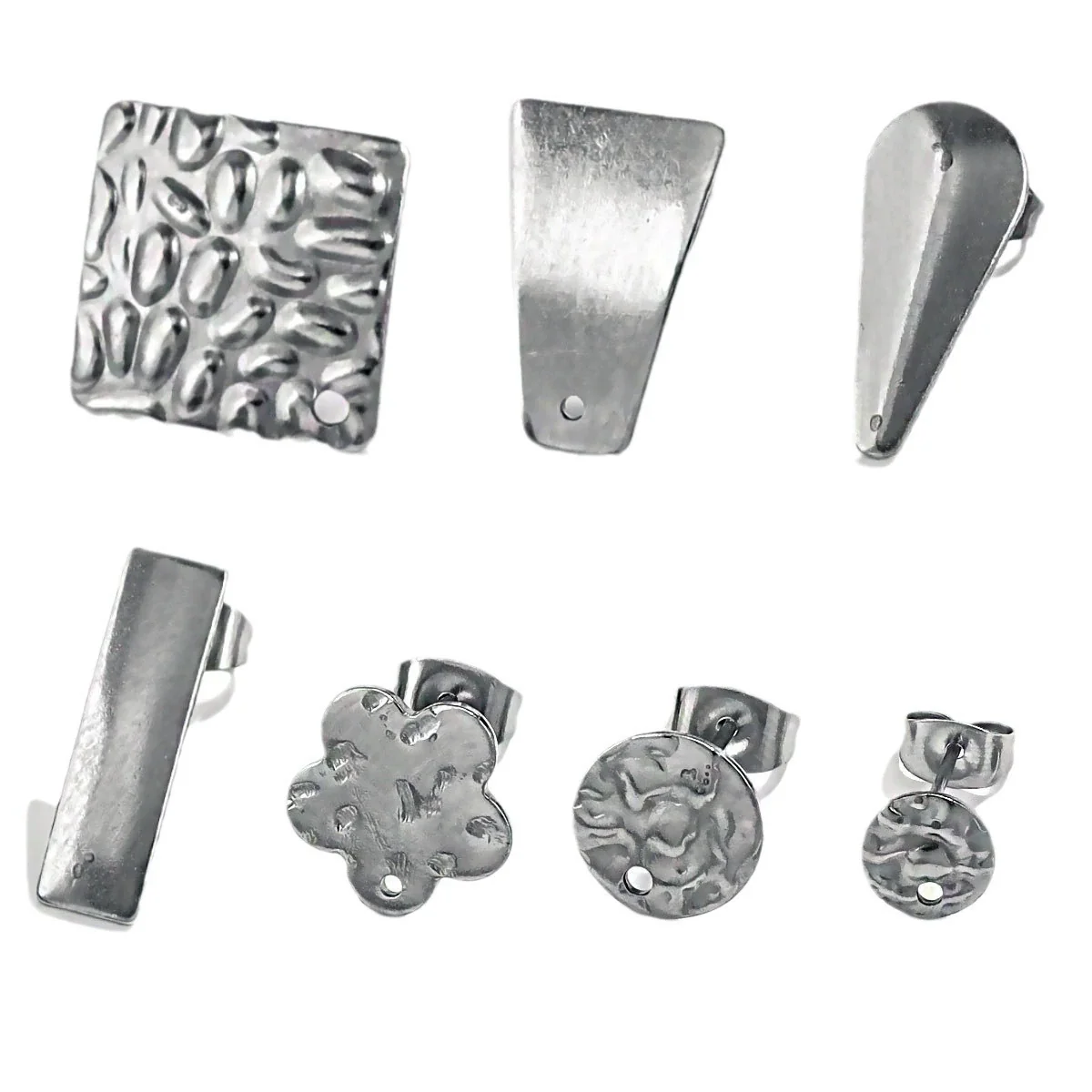 Stainless Steel And 925 Silver Round Electroplated Diy Handmade Earrings Accessories - Image 5