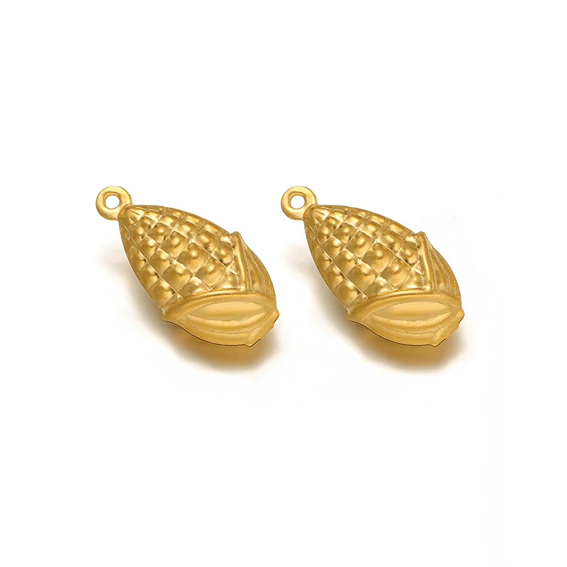 Stainless Steel Angel Heart Corn Hollow Pendant Accessories For Ladies Jewelry Diy - Image 10