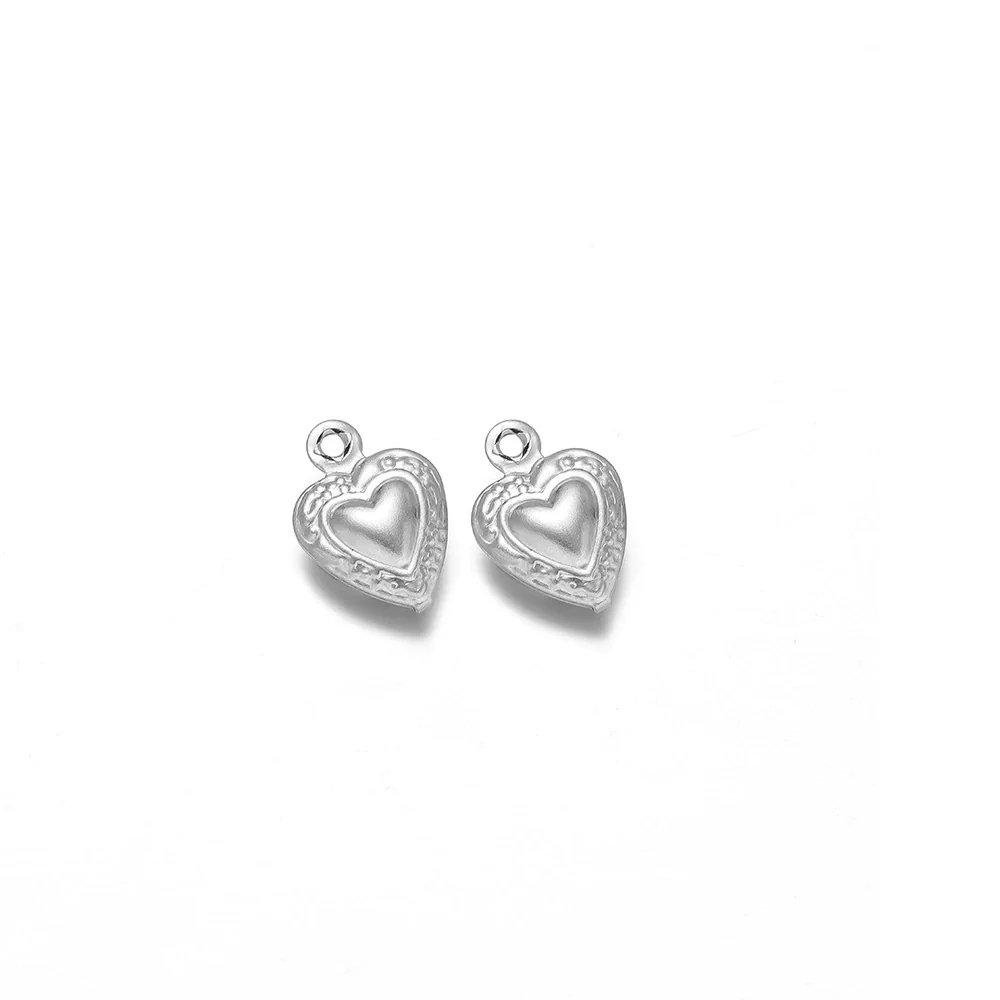 Stainless Steel Angel Heart Corn Hollow Pendant Accessories For Ladies Jewelry Diy - Image 17