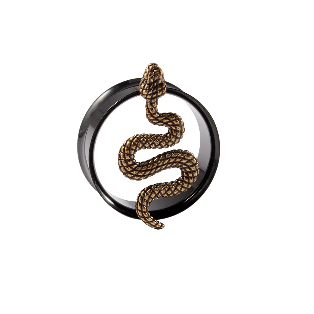 Stainless Steel Animal Shaped Electroplated Earrings Horn Bee Snake Skull - Image 8