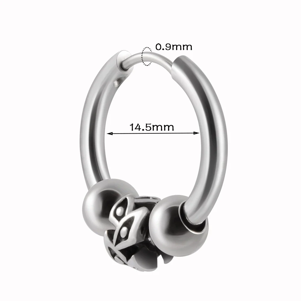 Stainless Steel Animal Zodiac Geometric Leaf Snakeshaped Skull Ear Buckle Earrings And Ear Bone Ring With Electroplating - Image 10