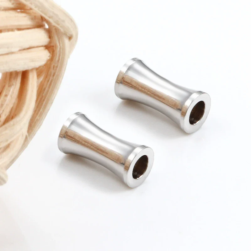 Stainless Steel Bamboo Beaded Handmade Diy Bracelet Necklace Accessories - Image 4