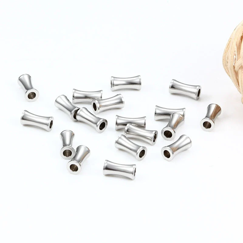 Stainless Steel Bamboo Beaded Handmade Diy Bracelet Necklace Accessories - Image 5