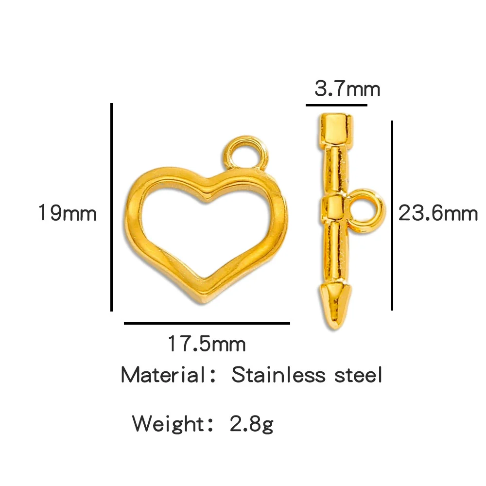 Stainless Steel Bee Pattern Electroplated Buckle Jewelry Accessories - Image 6