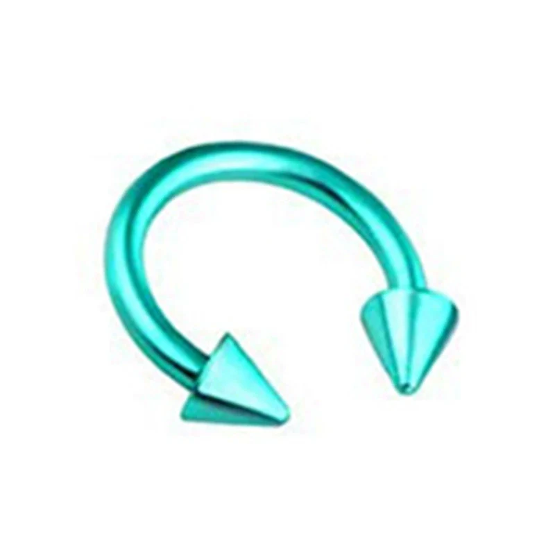 Stainless Steel Body Piercing Jewelry Cshaped Electroplated Unisex - Image 14