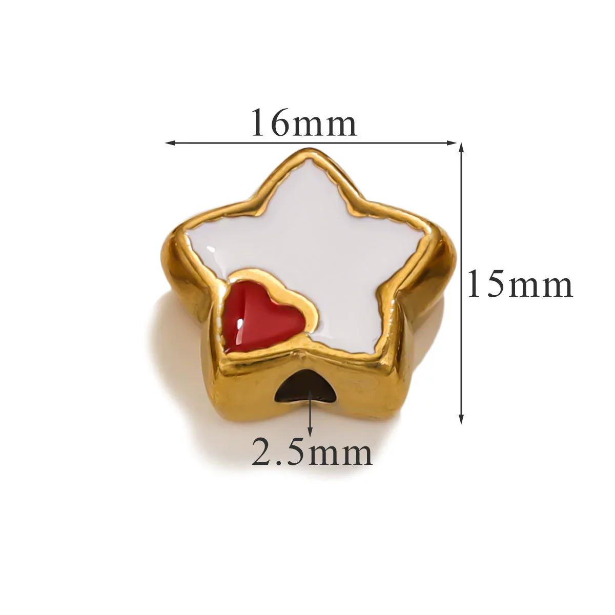 Stainless Steel Cartoon Beads With Oil Dropping Large Hole Eight Eyes Pattern 18K Gold Vacuum Plated Diy Bracelet Jewelry Accessories - Image 40