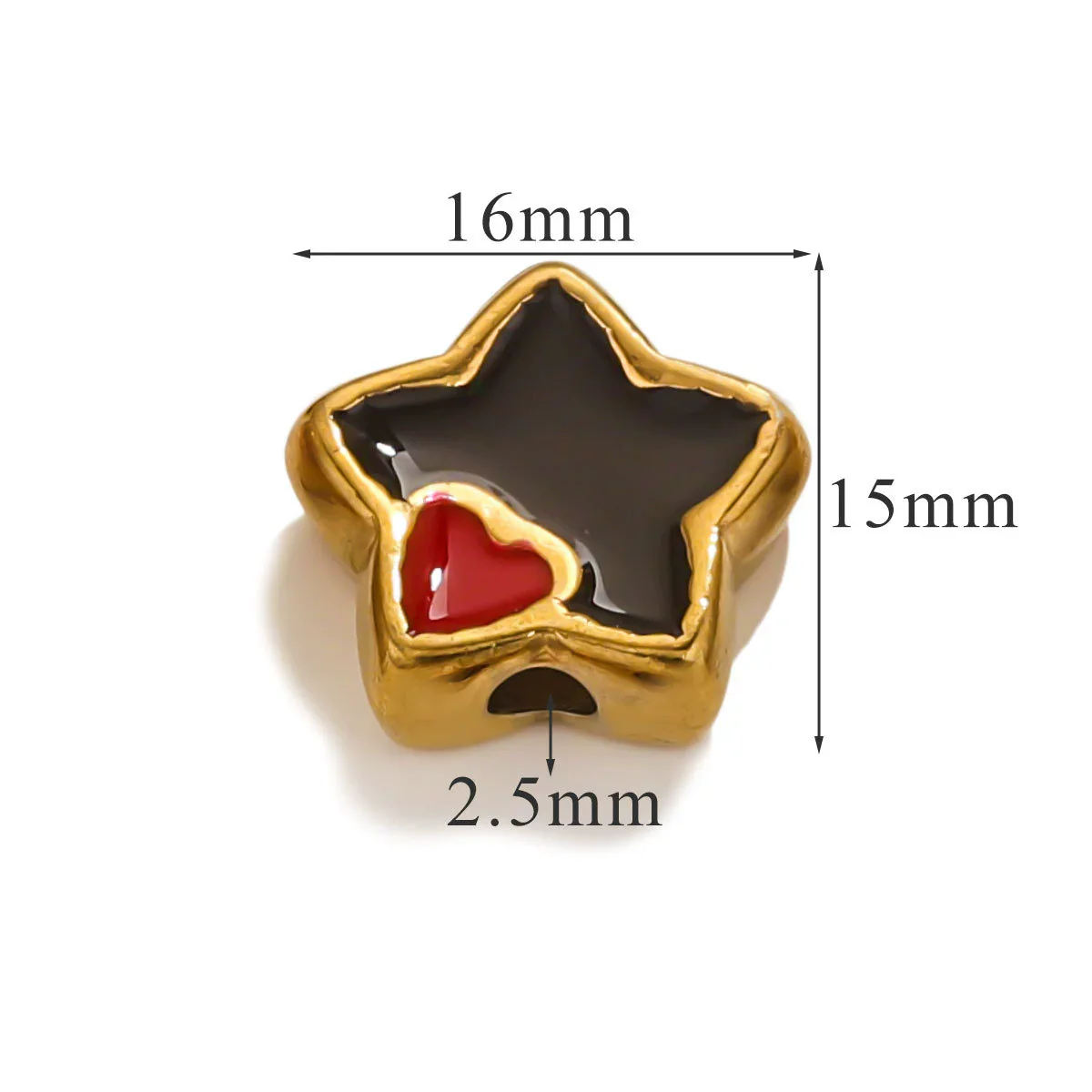 Stainless Steel Cartoon Beads With Oil Dropping Large Hole Eight Eyes Pattern 18K Gold Vacuum Plated Diy Bracelet Jewelry Accessories - Image 43