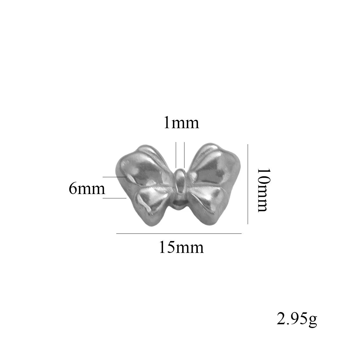 Stainless Steel Casting Bow Jewelry With Hirback Pattern And Electroplating Treatment Suitable For Earrings Hairpin Necklace Making - Image 11