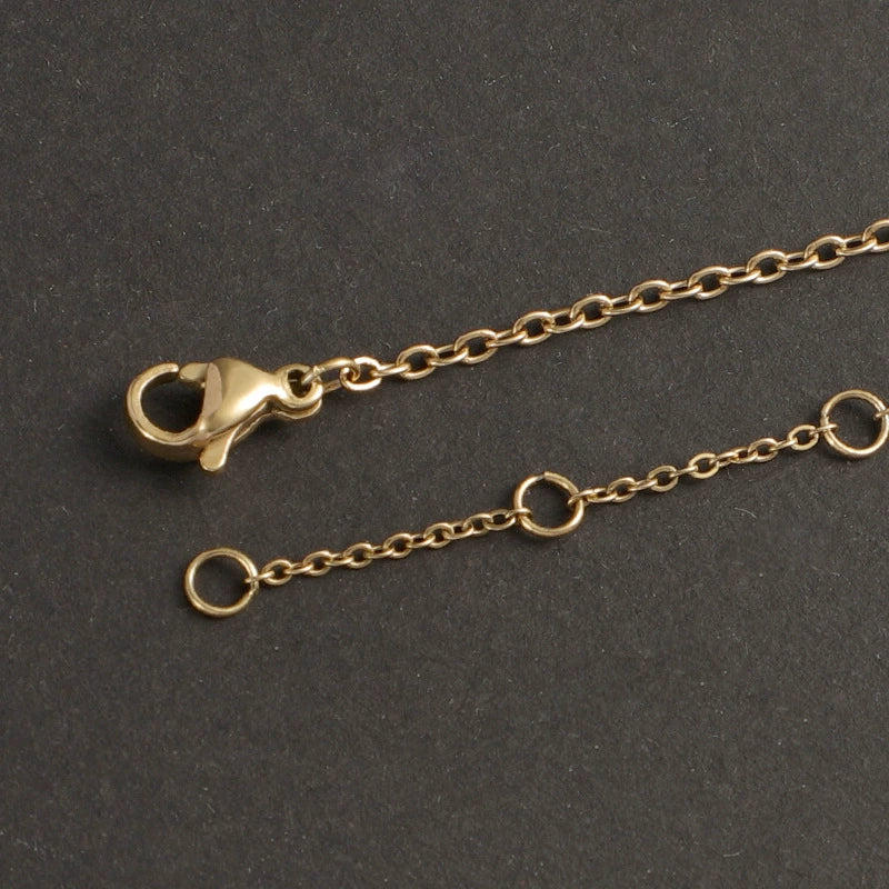 Stainless Steel Chain Necklace Furnace Electroplated Jewelry Accessories Diy Tail Chain Unisex Original Design - Image 2
