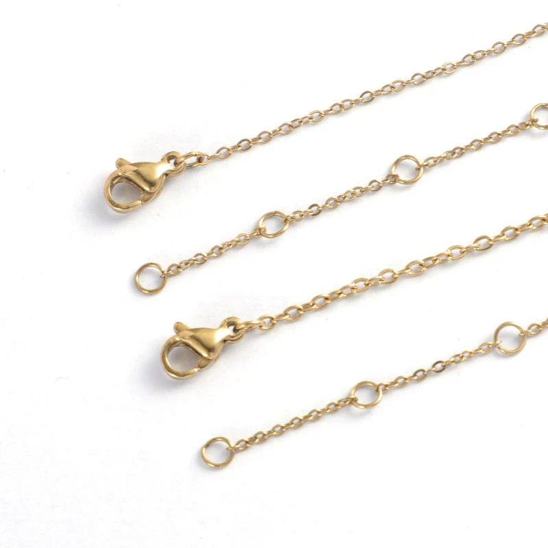 Stainless Steel Chain Necklace Furnace Electroplated Jewelry Accessories Diy Tail Chain Unisex Original Design - Image 3