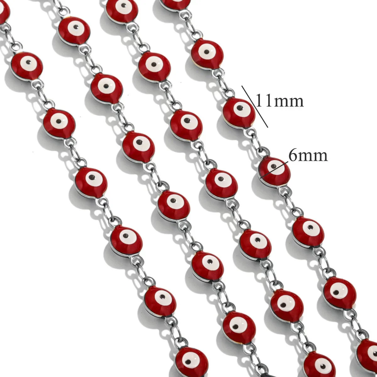 Stainless Steel Chain Oil Dropping Devil's Eyes Handmade Jewelry Diy Accessories - Image 8