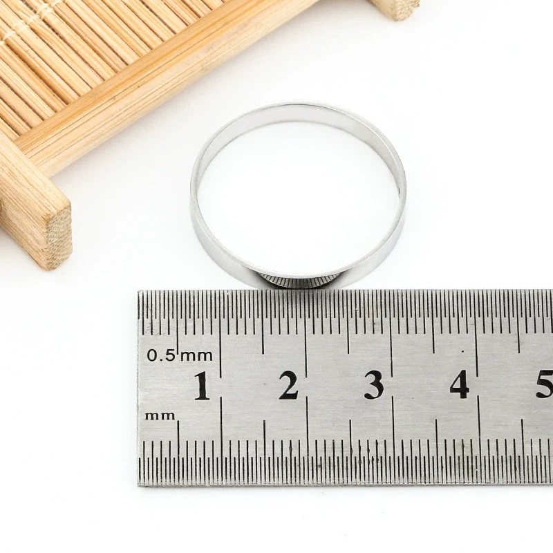 Stainless Steel Circular Ring Jewelry Handmade Diy Material With Mirror Polished Treatment For Men And Women - Image 4