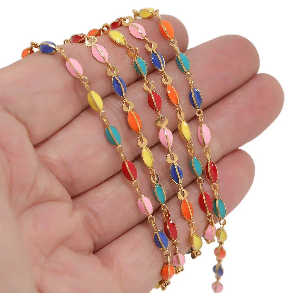 Stainless Steel Cross Dripping Oil Beads Jewelry Accessories For Necklace Bracelet Kanklet - Image 4