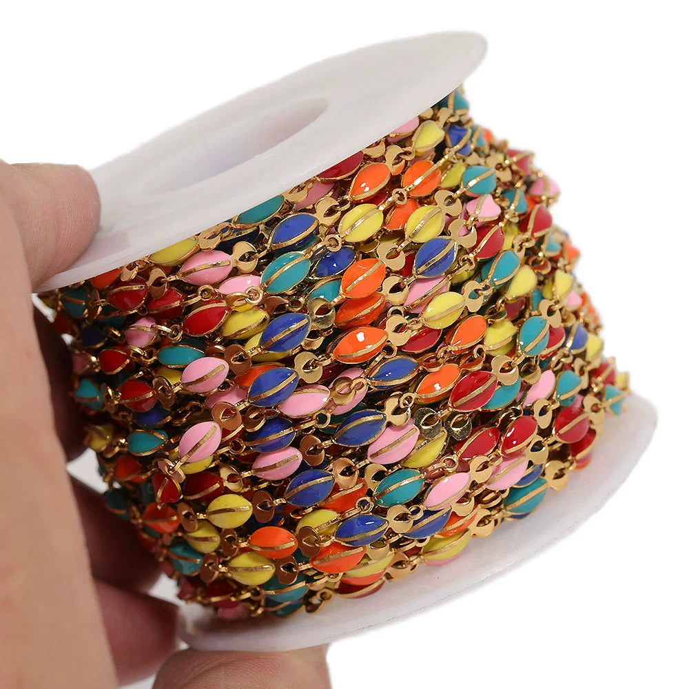 Stainless Steel Cross Dripping Oil Beads Jewelry Accessories For Necklace Bracelet Kanklet - Image 5