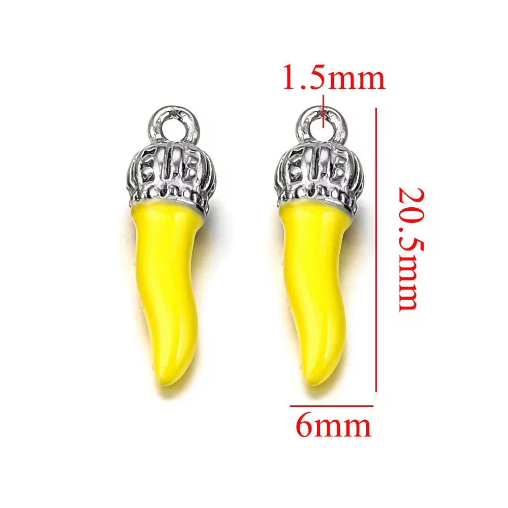 Stainless Steel Dripping Oil Three Dimensional Pepper Pendant Jewelry Earrings Luggage Pendant Diy Handmade - Image 7