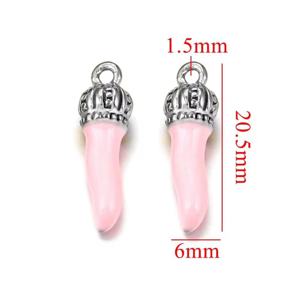 Stainless Steel Dripping Oil Three Dimensional Pepper Pendant Jewelry Earrings Luggage Pendant Diy Handmade - Image 8