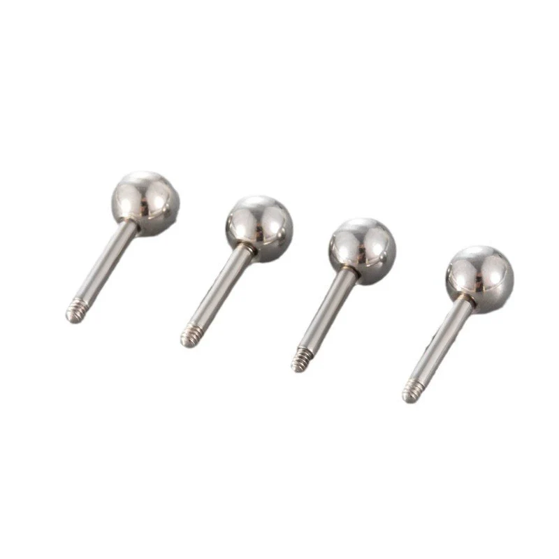 Stainless Steel Ear Puncture Accessories With Geometric Shape And Coarsefine Teeth Conversion Rod - Image 5