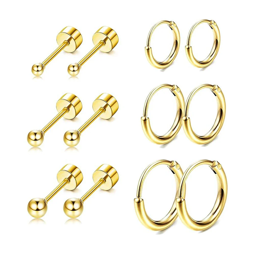 Stainless Steel Earrings With Diamond And Star Shape Design - Image 6