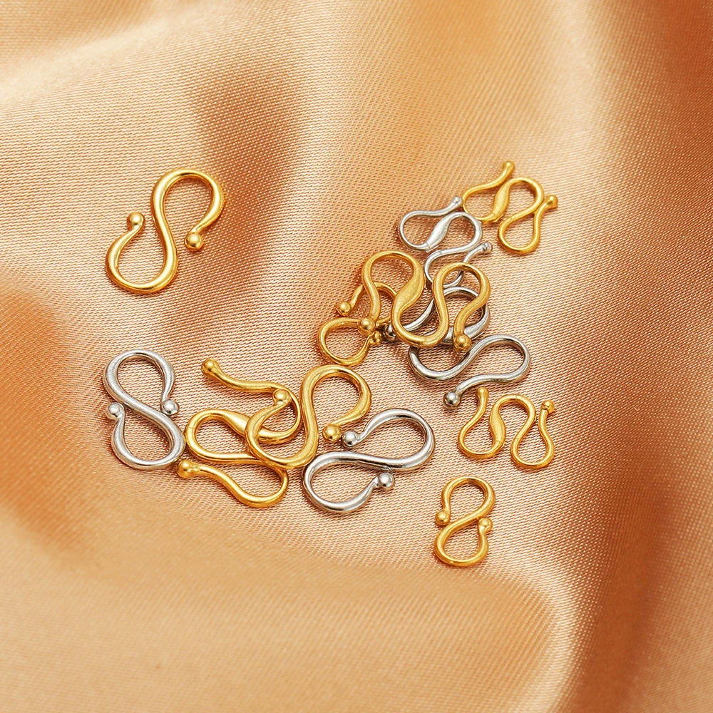 Stainless Steel Electroplated S W Shape Necklace Making Accessories Diy Jewelry Supplies - Image 2