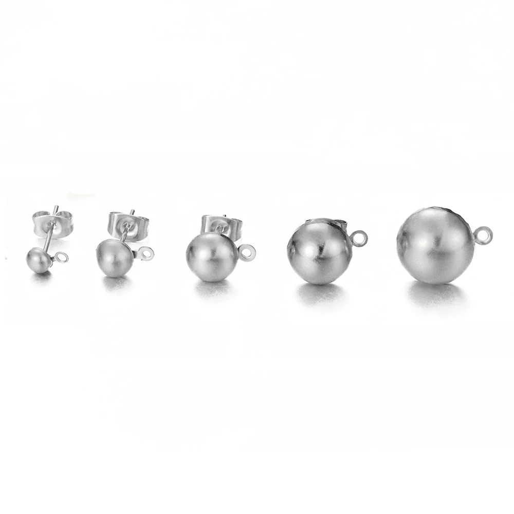 Stainless Steel Electroplated Semicircle Earrings - Image 6