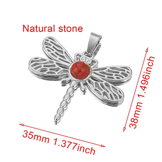 Stainless Steel Fish Pattern Dragonfly Pendant Jewelry Making Supplies With Electroplating 18K Treatment - Image 21