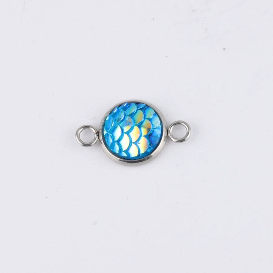 Stainless Steel Fish Scale Pendant Jewelry Accessories - Image 10