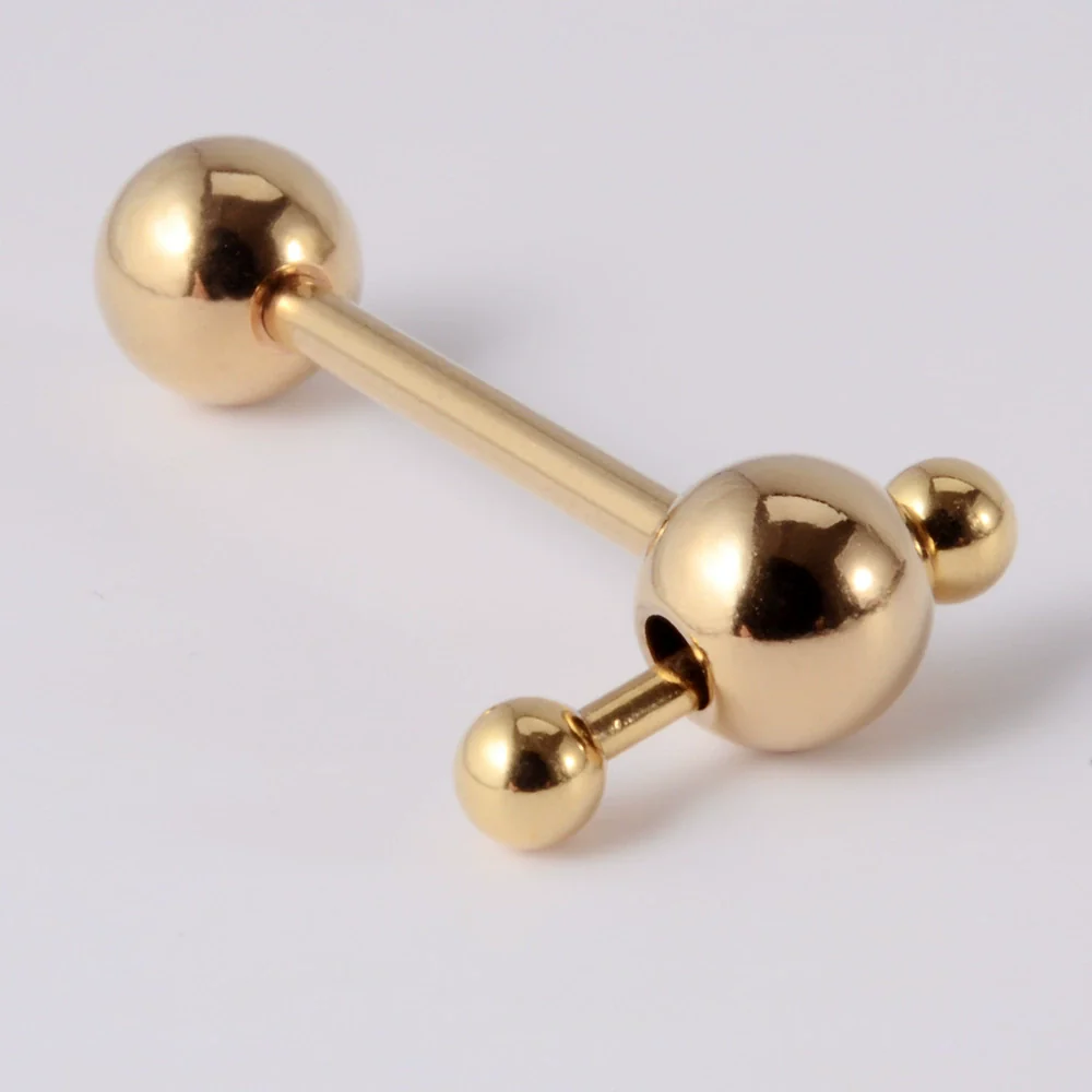 Stainless Steel Five Star Fashion Tongue Ring Hammershaped Electroplated Unisex Puncture Decoration - Image 12