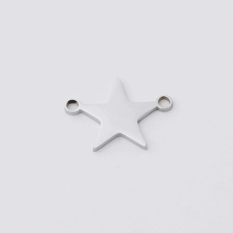 Stainless Steel Fivepointed Star Jewelry Accessories Pendant For Necklace And Bracelet With Fine Polishing - Image 2
