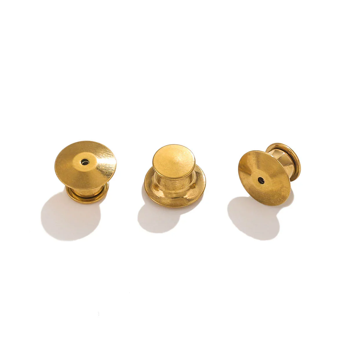 Stainless Steel Flat Head Cap High Card Cap With Golden Badge Vacuum Color Electroplated Accessories - Image 4