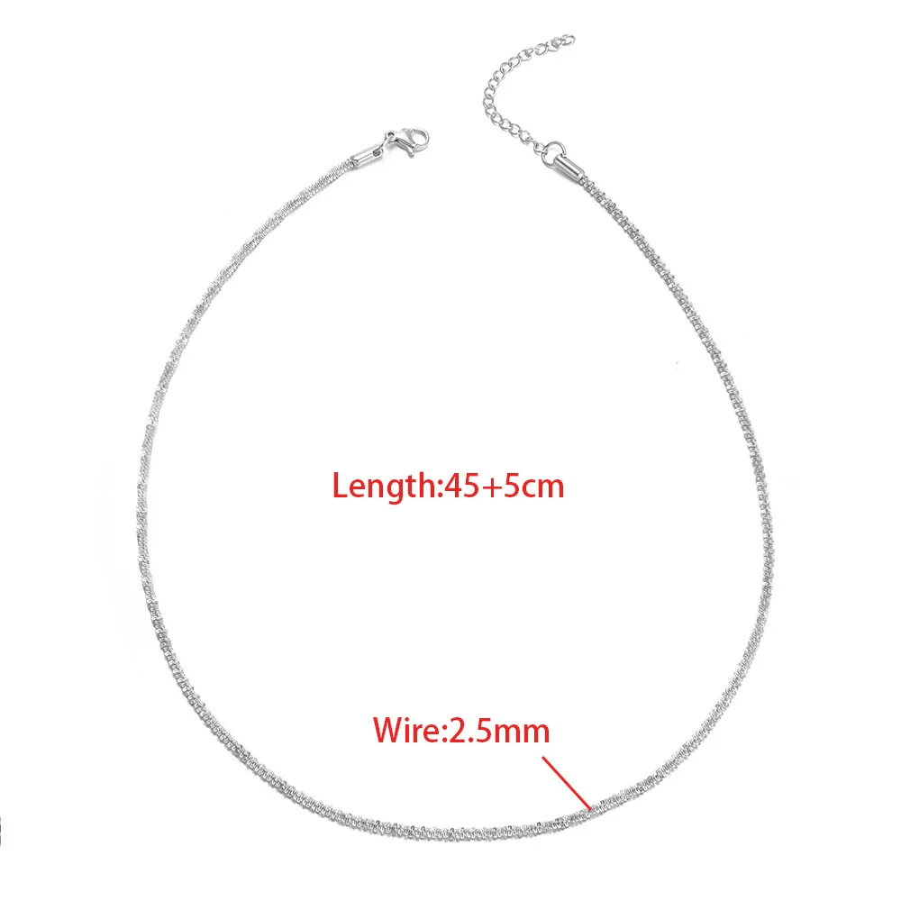 Stainless Steel Folding Cross Twist Flower Necklace And Bracelet Electroplated For Girls Fashion - Image 8