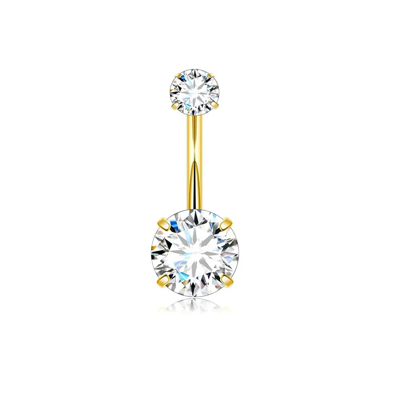 Stainless Steel Geometric Belly Button Ring For Unisex With Electroplating For Body Piercing - Image 15