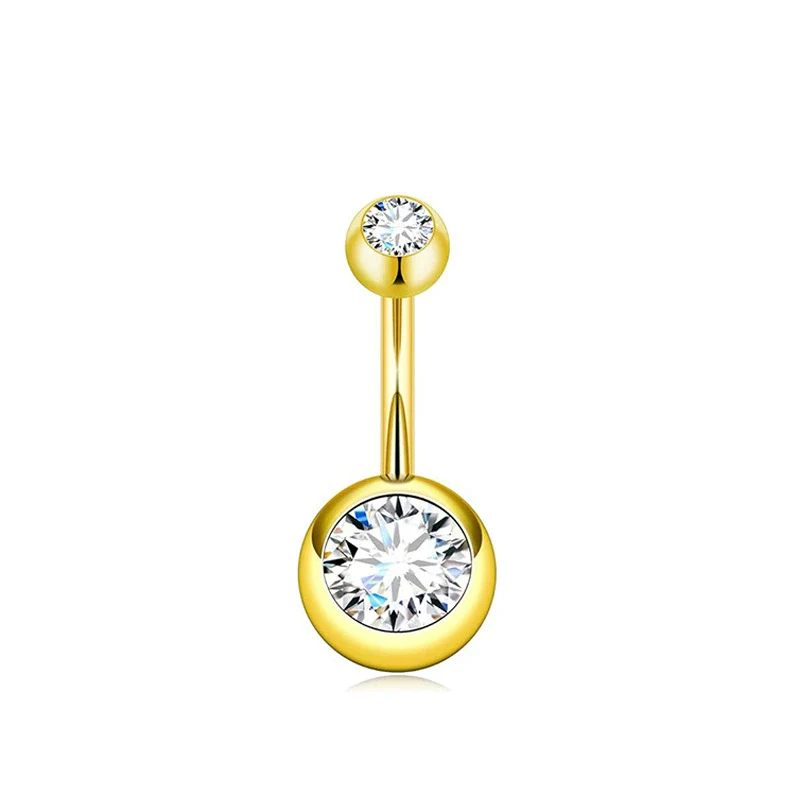 Stainless Steel Geometric Belly Button Ring For Unisex With Electroplating For Body Piercing - Image 16