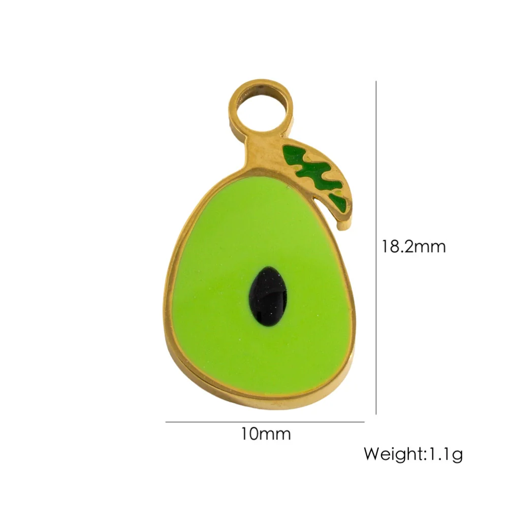 Stainless Steel Geometric Boots Tower Love Oil Drop Shell Pendant Jewelry Accessories With Vacuum In Furnace Electroplating - Image 18