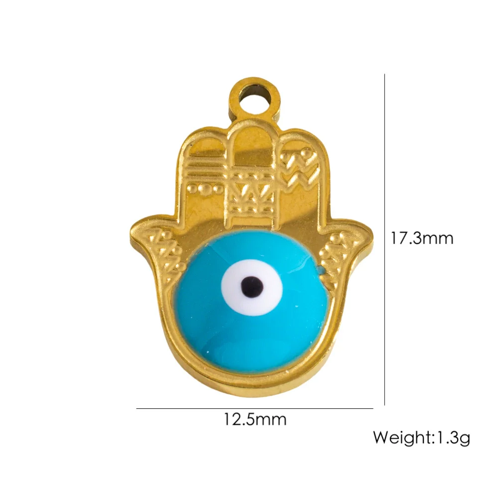 Stainless Steel Geometric Boots Tower Love Oil Drop Shell Pendant Jewelry Accessories With Vacuum In Furnace Electroplating - Image 22