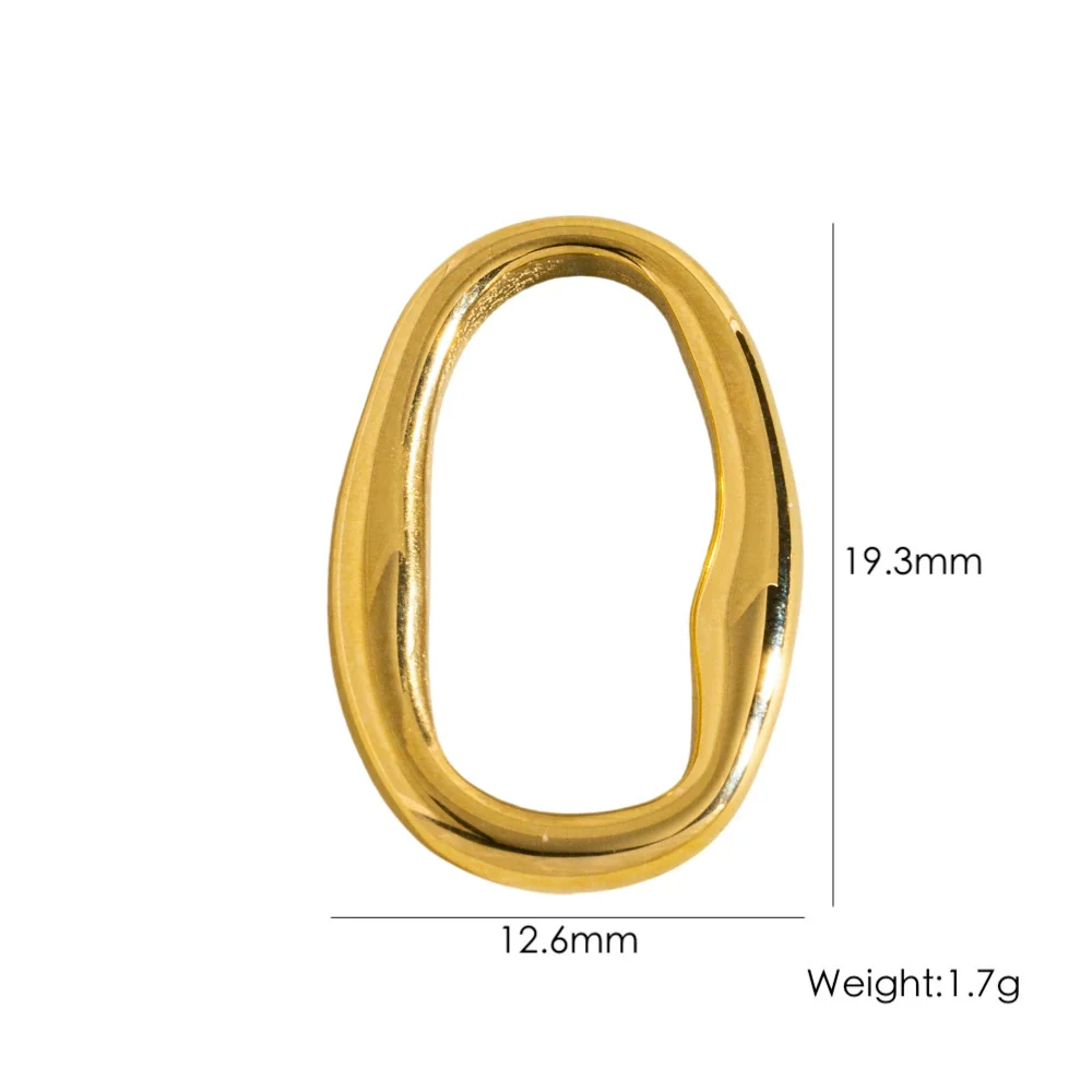Stainless Steel Geometric Boots Tower Love Oil Drop Shell Pendant Jewelry Accessories With Vacuum In Furnace Electroplating - Image 27