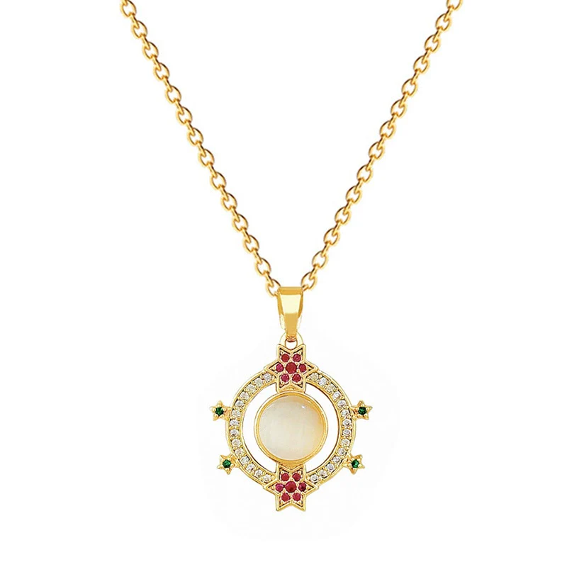 Stainless Steel Geometric Cartoon Style Ring And Necklace - Image 5